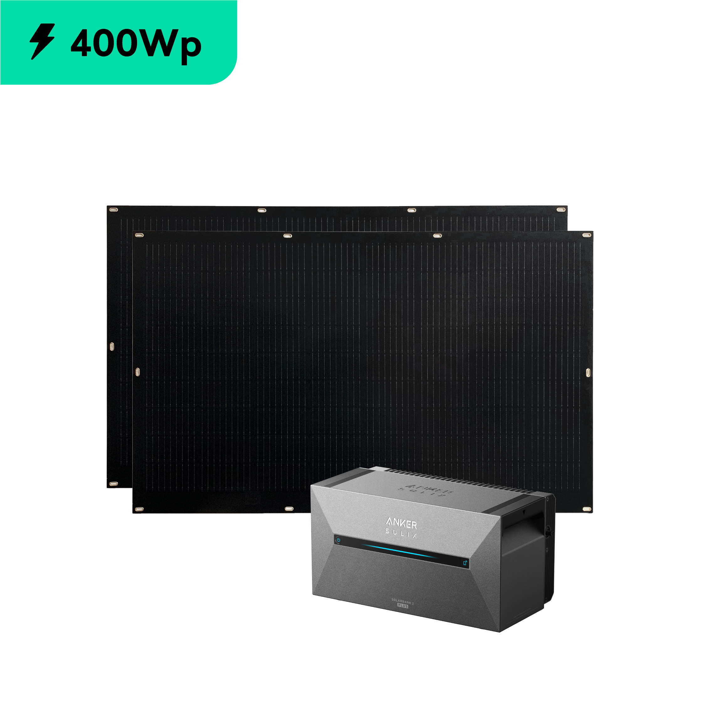 Kit Solarbank 2 Plus Full Black 400W